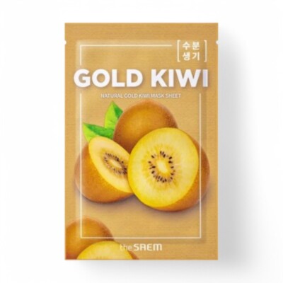 The Saem Natural Mask Sheet 25 Types #17 Gold Kiwi 1pc #mde