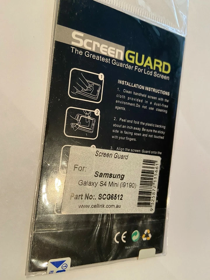 Protector Pantalla Samsung Galaxy S4 Mini Transparente SCG6512. Pack nuevo. Foto 2 de 2