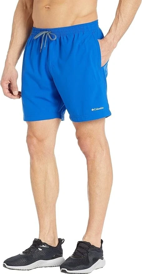 COLUMBIA Men's Summertime Stretch Shorts Blue L