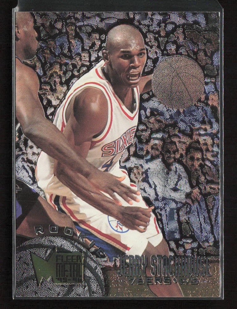 1995-96 Metal #179 Jerry Stackhouse Philadelphia 76ers Rookie