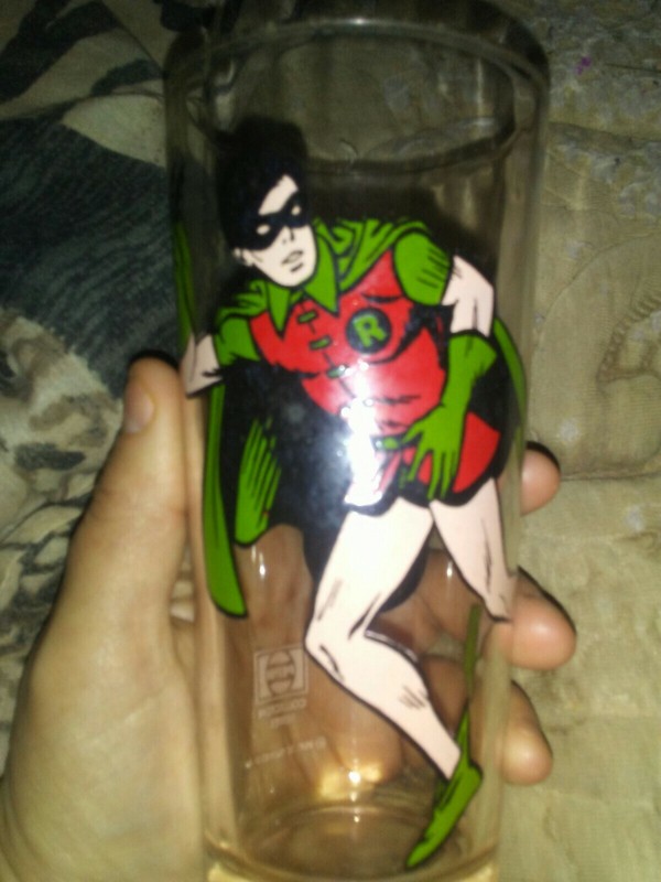 Batman's Robin 1978 DC Comics Vintage Drinking Glass Tumbler Collector Series
