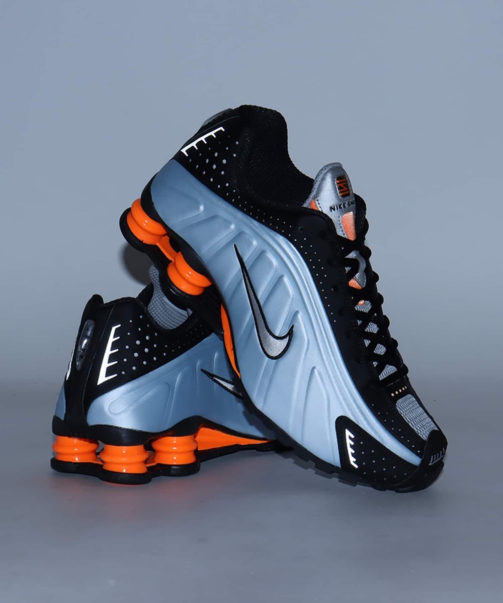 ★NIKE★シャックス R4 Blue Tint Total Orange Black Women's shoes Nike W Shox R4 Blue Tint/ Metallic Silver