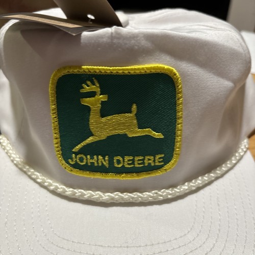 White John Deere Hat SnapBack Osfm NWT - Picture 2 of 12