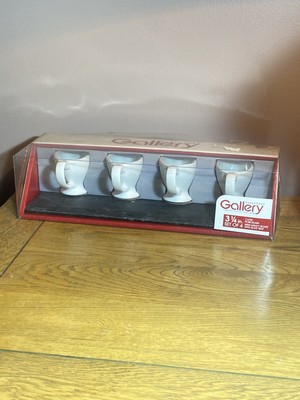 4er Set Tischplatten Gallery weiß Mini Sauciere mit Schieferablage NEU B336