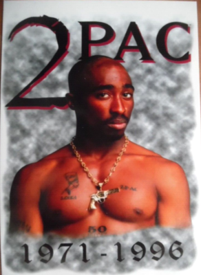 2PAC Tupac Shakur 1971 - 1996 --- Starkarte-Postkarte Postcard