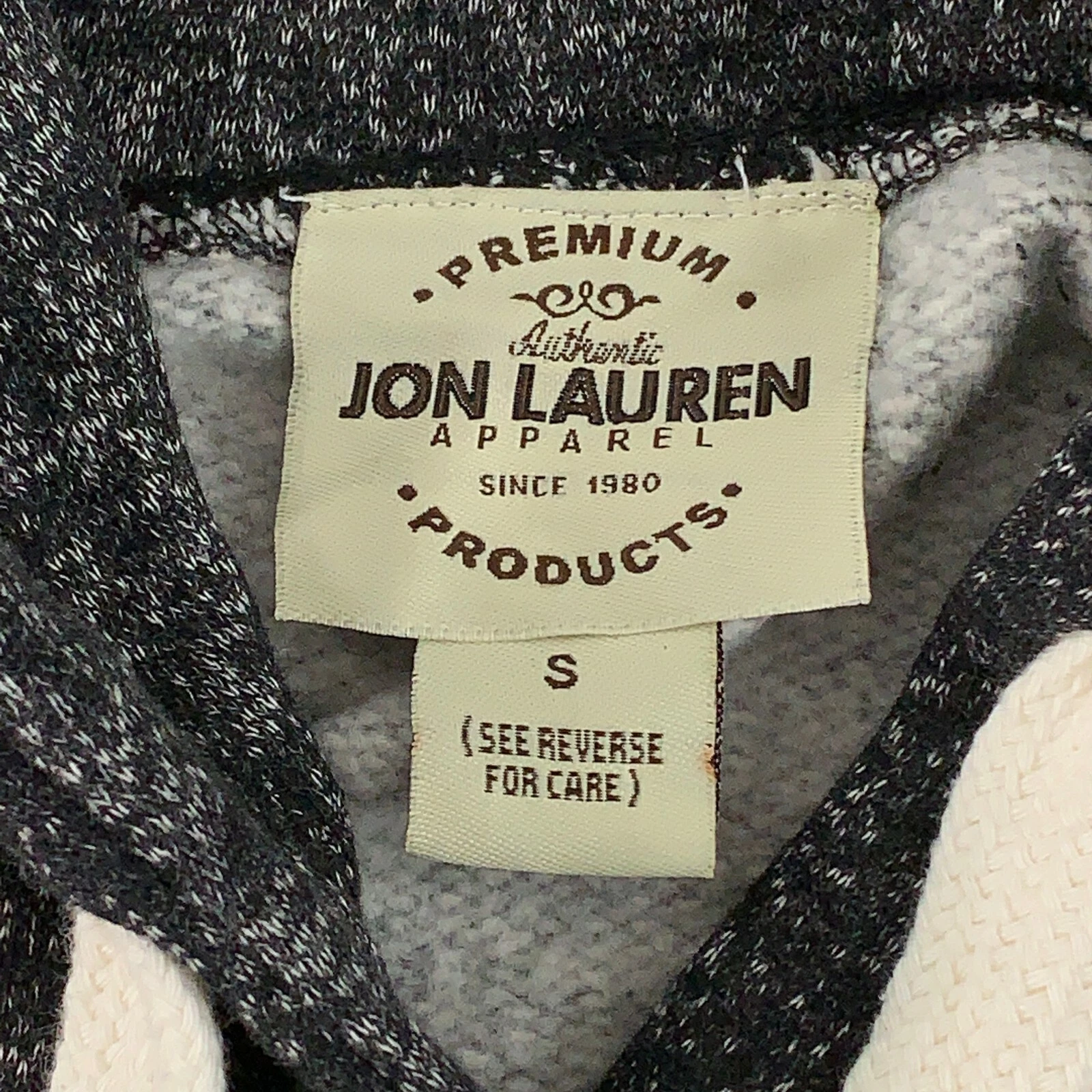 VETEMENTS Felpa con cappuccio nera marziale nera Jon Lauren taglia piccola nuova con etichette