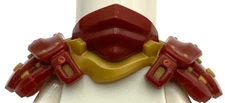 Lego New Dark Red Minifigure Armor Shoulder Pads and Bandana Part