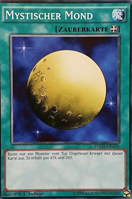 Yugioh YGLD-DEA30 Mystical Moon 1st Edition Mint | eBay