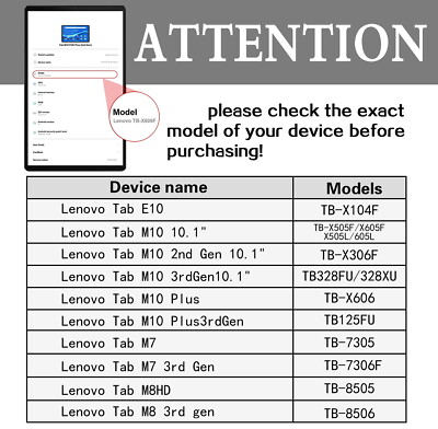 Cupolino Mt 07 2018 Custodia In Pelle Con Supporto E Penna Per Tablet Lenovo Tab E10, M10, M10 Plus, M7, M8, Ecc. Display Lenovo Tab M10 Fhd Plus - Foto 5