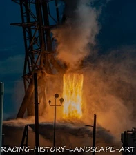 2019 8x10 PHOTO SPACE X ROCKET CAPE KENNEDY FALCON 9 CRS-18 ISS DRAGON PAD 40 6