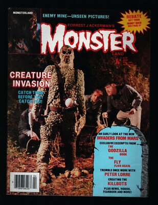 Monster Land Magazine #9 April 1986 Ackerman Invaders From Mars 122221WEEM