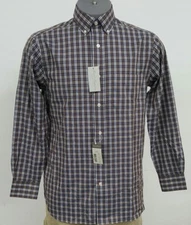 Daniel Cremieux Signature Rustic Brown Plaid L/S Men's Shirt NWT $89.50 S M