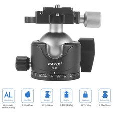 CAVIX H-46 Metal Tripod Ball Head 44lbs Load with Arca Swiss Quick Release Plate