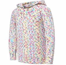 DKNY Chenille Confetti Pullover Sweater Girls XS 5/6
