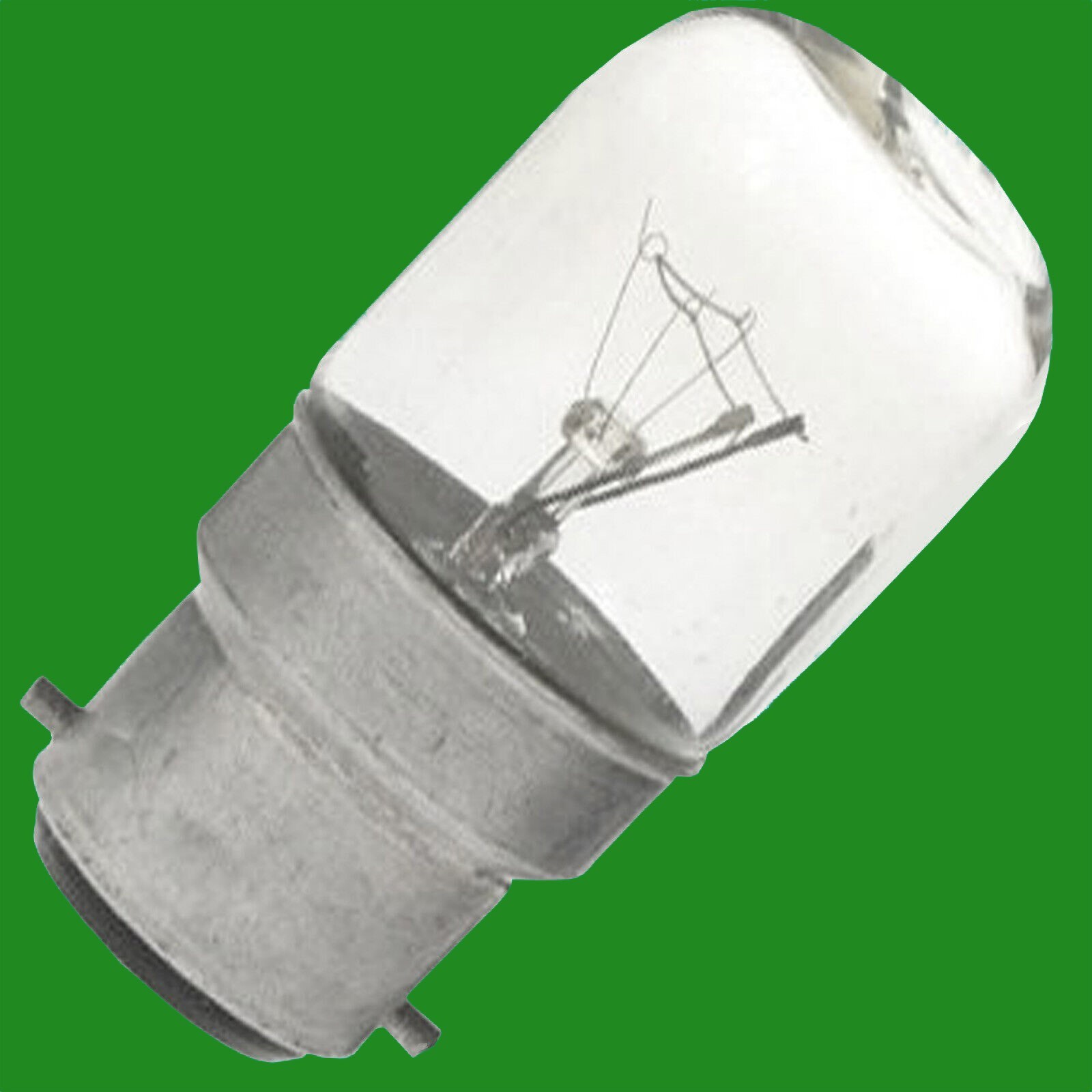 8x 15W Aparato Pigmeo Incandescente BC B22 Bombilla Lámpara, Nevera, Costura