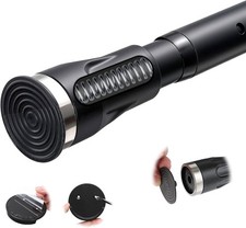 Tension Curtain Rod, 42 to 60 inch Adjustable Heavy Duty black shower curtain...