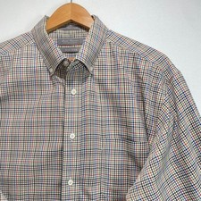 Daniel Cremieux Signature Collection Mens XL Non-Iron Cotton Check Shirt Multi