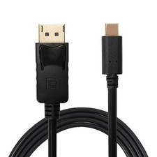 6ft/1.8m USB-C to DisplayPort Cable 4K 60Hz Type-C Converter Standard DP Cord