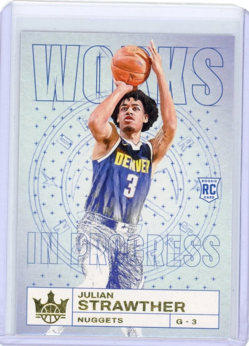Julian Strawther 2023-24 Court Kings Works In Progress #14 Denver Nuggets