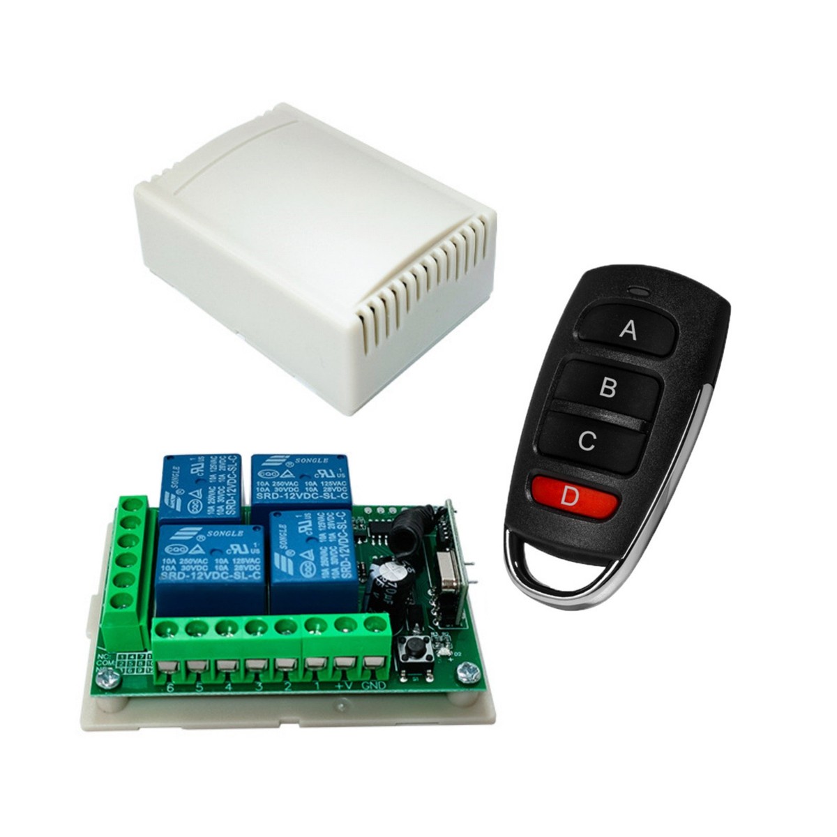 New 12V 315Mhz Wireless RF Relay Remote Control Switch Receiver