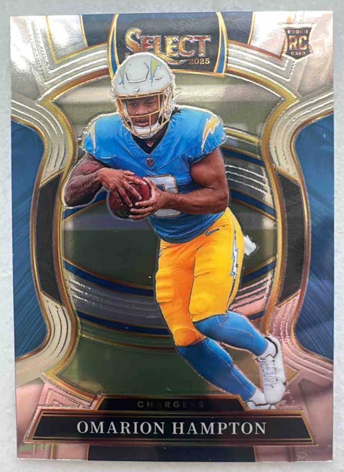 2025 Panini Select Omarion Hampton #2 Concourse RC Chargers