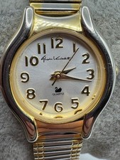 Ladies Gloria Vanderbilt Two Tone Quartz Watch New Battery