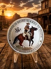 2021 John Wayne Colorized Tuvalu Queen 1oz .999 Fine Silver Round