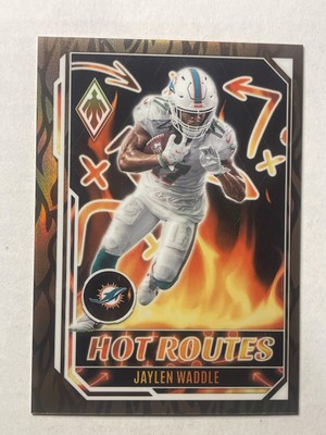 2022 Panini Phoenix #HR-22 Jaylen Waddle Hot Routes Bronze #/50