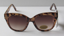 FOSSIL Women's Oversized Cat Eye Sunglasses Tortoise 54-21-145 FW222 NWT