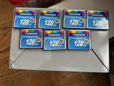 100 EACH Transcend TS128MCF80 128MB Industrial Grade Compact Flash CF Card