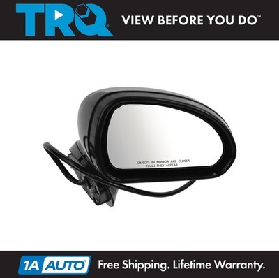 TRQ Mirror Power Black RH Right Passenger for 2006-2009 Mitsubishi Eclipse