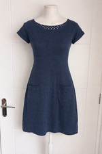 Weird Fish Blue Pocket Tunic Dress Short Sleeve UK 8 S Knee Length B21