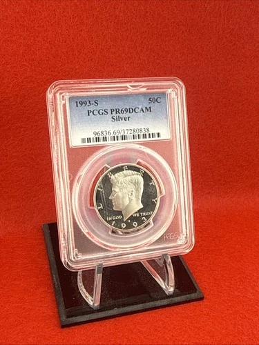 1993 S Kennedy Half Dollar Silver Proof PCGS PR69 Deep Cameo