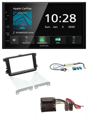 Kenwood Bluetooth MP3 DAB USB 2DIN Autoradio für VW Seat Skoda Diversity - Bild 1 von 4