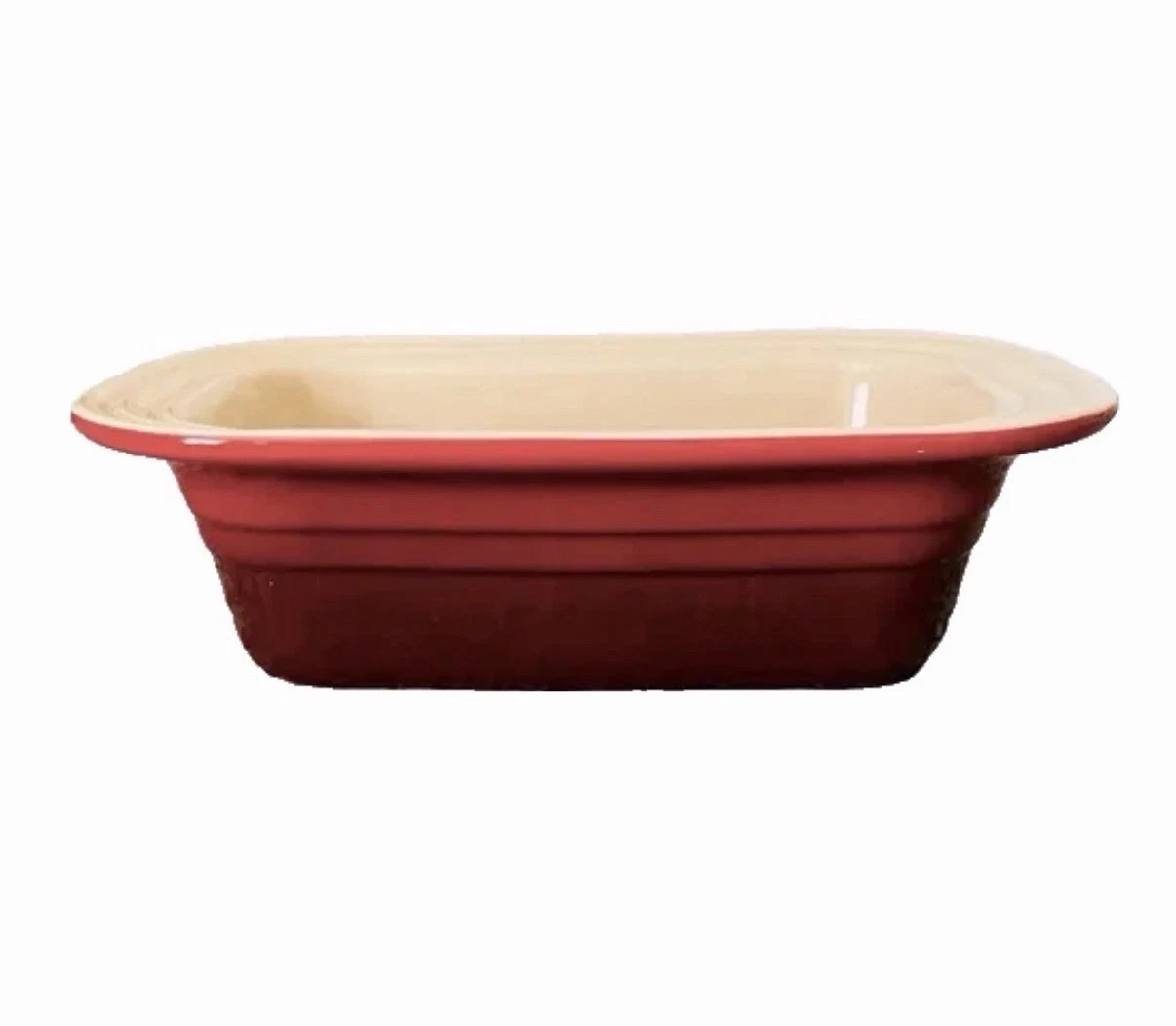 Loaf Pan Le Creuset Cerise Red Baking Dish Bread Meatloaf Stoneware France
