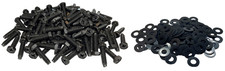 RackGold 10-32 Rack Phillips Hex Screws w/ Derlin Washers - 100 Pack
