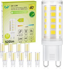 GY G9 LED Bulbs 3.2W | Cool White 6500K | 520LM | Class C | 28 Pack | New