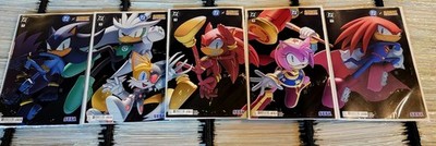 DC x Sonic #1-5 Comic Book Set 3rd Print Connecting Cover Set! HOT!