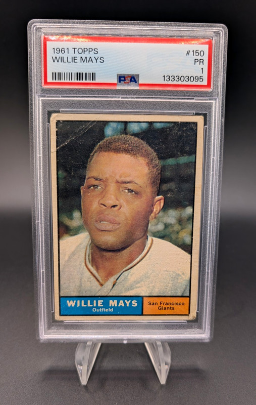 Topps 1961 Willie Mays #150 San Francisco Giants PSA 1 Base Set Card