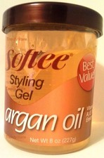 Softee Argan Oil Styling Gel 8oz 2 Pack or 3 Pack, 25 Off
