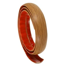 Floor Transition Strip 3.3Ft 1 Meter Self Adhesive for Height 3mm, Dark Wood