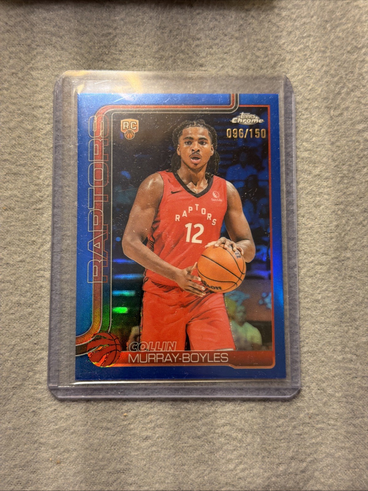 2025-26 Topps Chrome #259 Collin Murray-Boyles Blue Refractor 096/150