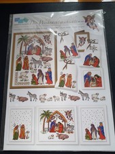 1x Lindners Stickanleitung Kreuzstich Vorlage "Die Weihnachtsgeschichte" /Krippe