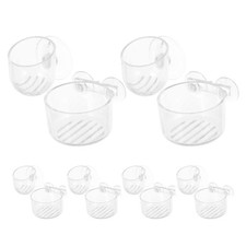 10pcs Acrylic Aquarium Plant Cups With Cups Clear Fish Tank Feeder