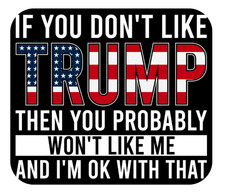 TRUMP THEMED FLAG MOUSEPAD MOUSE PAD THICK 9" X 7"