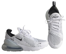 Nike Air Max 270 Women's Sneakers Size 8 AH6789 100 White  Black EUC