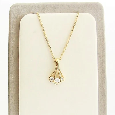 Halskette Collier Gelbgold 750er 18kt Brillanten 0,18 ct TW VVSI - Bild 1 von 4