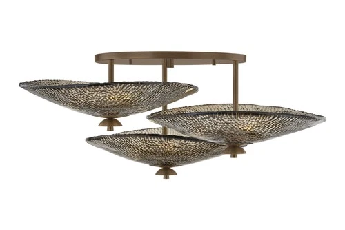 Corbett Lighting 559-36 Alba 9 Light 36"W Semi-Flush Ceiling - Old World Brass - Picture 2 of 2