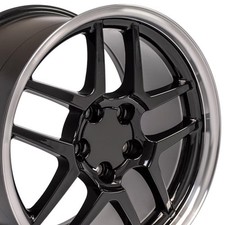 17 18 Inch Staggered Black 5123 5124 Rims Fit Camaro Corvette C5 Z06 17 18 Inch Staggered Black 5123 5124 Rims Fit Camaro Corvette C5 Z06
