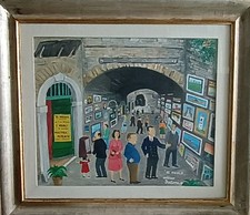 Quadro Naif "El Vigolo" Autore Antonio Fratoni 